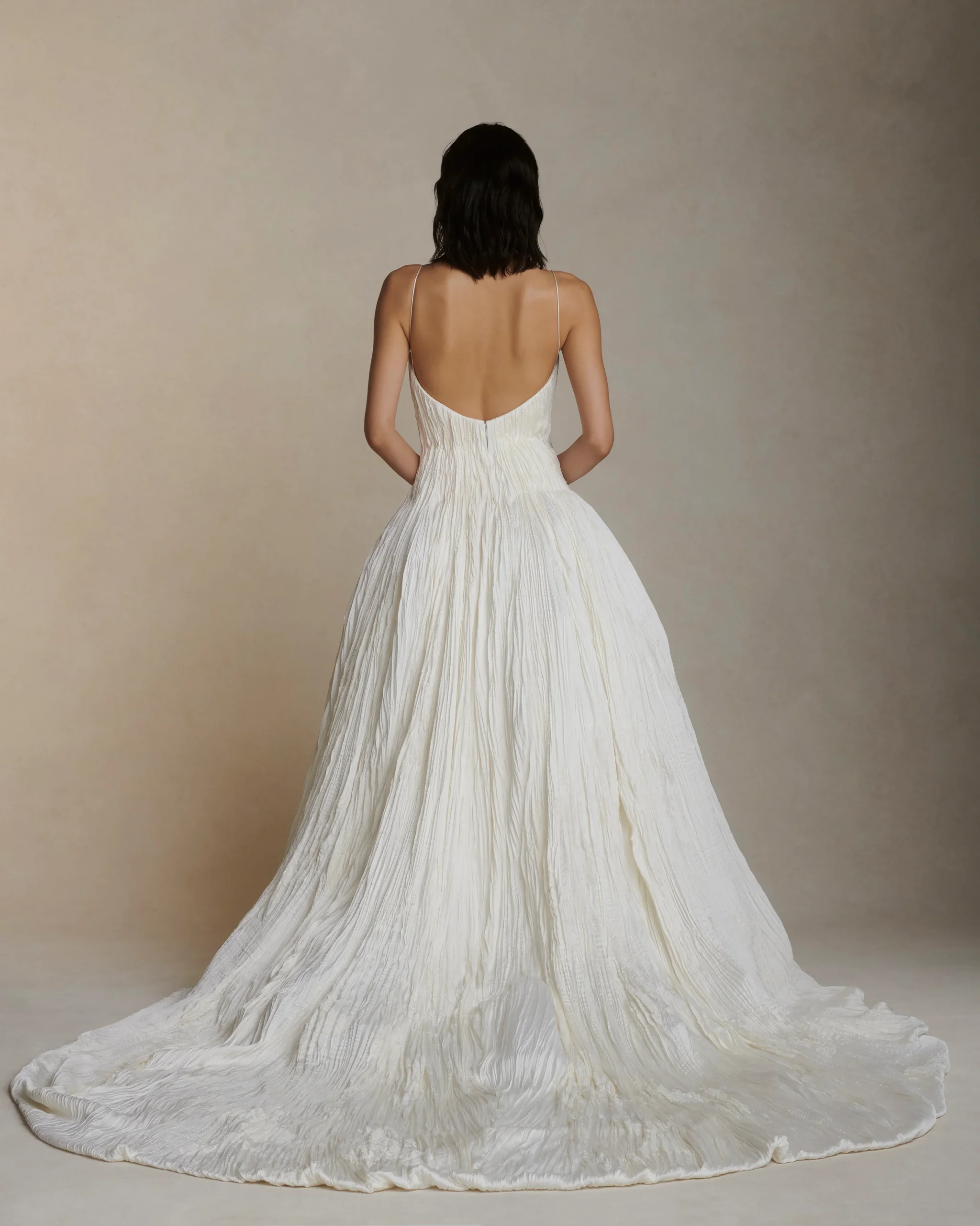 Giselle Boho Wedding Dress Open Back Criss Cross Dress Floral Appliques  Bohemian Wedding Dress SAMPLE 